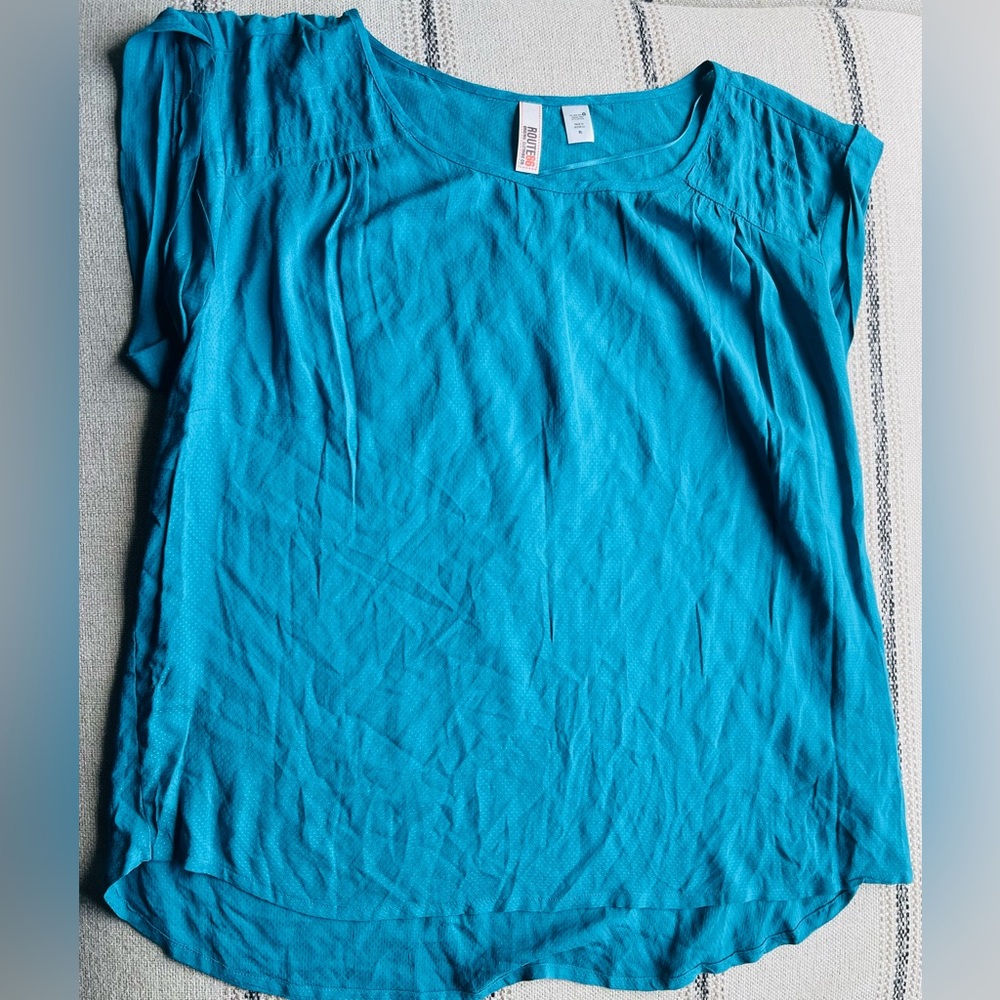 Route66 blue blouse size XL